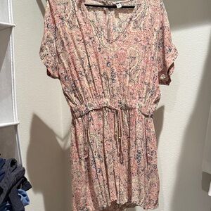 River Island Pink and Blue Paisley Dress